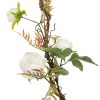 Dekorációs virágok 100 x 27 x 20 cm Fehér Pünkösdi rózsa MOST 20975 HELYETT 13452 Ft-ért!