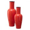 Váza 18 x 18 x 46,5 cm Kerámia Narancszín MOST 30079 HELYETT 20256 Ft-ért!