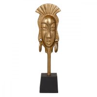   Dekoratív Figura 14,5 x 10,5 x 50 cm Fekete Aranysàrga Afrikai Nő MOST 35570 HELYETT 23952 Ft-ért!
