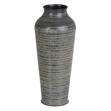 Váza 20 x 20 x 49,5 cm Fekete Alumínium MOST 36081 HELYETT 24299 Ft-ért!