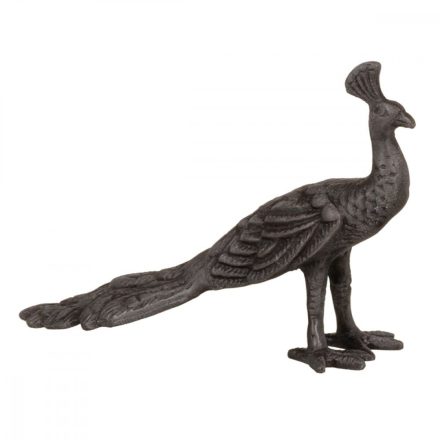 Dekoratív Figura 19 x 6 x 13 cm Szürke Pávatoll MOST 11493 HELYETT 6879 Ft-ért!