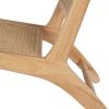 Karosszék Természetes Fa Rattan 60,5 x 73,5 x 72,5 cm MOST 255232 HELYETT 140741 Ft-ért!
