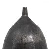 Váza Fekete 33 x 33 x 120 cm Alumínium MOST 166195 HELYETT 119038 Ft-ért!