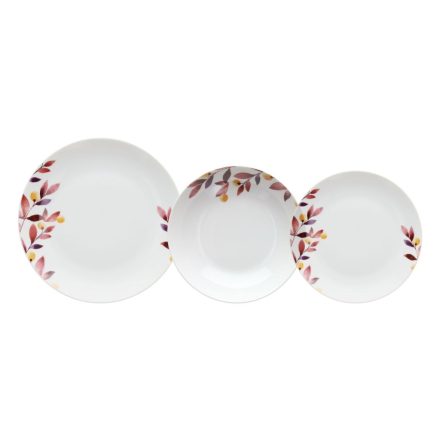 Evőeszközök Fehér Többszínű Porcelán Ágynemű 1 cm 37 x 23 x 30 cm 18 Darabok MOST 61797 HELYETT 37924 Ft-ért!