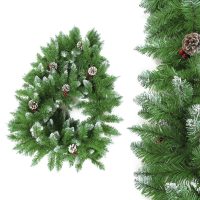   Karácsonyi girland PVC Zöld Természetes Ananász 270 x 28 x 14 cm MOST 23234 HELYETT 14898 Ft-ért!