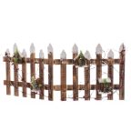   Karácsonyfagömb Többszínű Természetes Fa Műanyag Kerítés 98 x 40 x 1,5 cm MOST 26699 HELYETT 17122 Ft-ért!