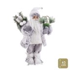   Karácsonyfagömb Fehér Műanyag Polyresin Szövet 45 cm MOST 31595 HELYETT 21281 Ft-ért!