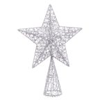   Karácsonyi csillag Ezüst színű Fém 20 x 6 x 28 cm MOST 11130 HELYETT 6242 Ft-ért!