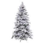   Karácsonyfa Fehér Zöld PVC Fém Polietilén 210 cm MOST 163147 HELYETT 122775 Ft-ért!