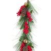 Karácsonyi girland Piros Zöld Műanyag Ananász 140 cm MOST 17611 HELYETT 11294 Ft-ért!