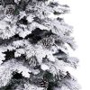 Karácsonyfa Fehér Zöld PVC Fém Polietilén havas 240 cm MOST 219693 HELYETT 167206 Ft-ért!
