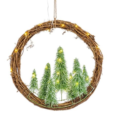 Adventi koszorú Barna Zöld Műanyag 46 x 10 x 46 cm MOST 43513 HELYETT 23083 Ft-ért!