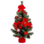   Karácsonyfagömb Piros Zöld Műanyag Szövet Karácsonyfa 60 cm MOST 18995 HELYETT 10946 Ft-ért!