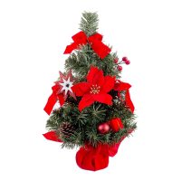   Karácsonyfagömb Piros Zöld Műanyag Szövet Karácsonyfa 40 cm MOST 11656 HELYETT 6978 Ft-ért!