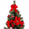Karácsonyfagömb Piros Zöld Műanyag Szövet Karácsonyfa 40 cm MOST 11656 HELYETT 6978 Ft-ért!