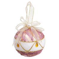   Karácsonyi díszek Fehér Rózsaszín Polyfoam Szövet 8 x 8 x 8 cm (4 egység) MOST 5708 HELYETT 1720 Ft-ért!