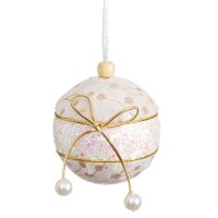   Karácsonyi díszek Fehér Aranysàrga Polyfoam Szövet Masni 8 x 8 x 8 cm (4 egység) MOST 5708 HELYETT 1720 Ft-ért!
