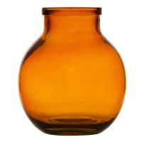   Váza Borostyán újrahasznosított üveg 21 x 21 x 25 cm MOST 33033 HELYETT 21182 Ft-ért!