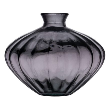 Váza Szürke újrahasznosított üveg 19 x 19 x 14 cm MOST 15206 HELYETT 9103 Ft-ért!