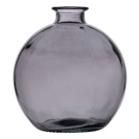   Váza Szürke újrahasznosított üveg 16 x 16 x 18 cm MOST 12073 HELYETT 7226 Ft-ért!