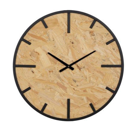 Falióra Fekete Természetes PVC Vas Fa MDF 60 x 4,5 x 60 cm MOST 68449 HELYETT 42016 Ft-ért!