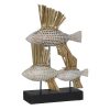Dekoratív Figura Fehér Barna Természetes Halak 30 x 10 x 40 cm MOST 36351 HELYETT 22835 Ft-ért!