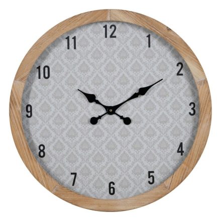 Falióra Fehér Természetes Fa Kristály 60 x 60 x 6,5 cm MOST 54914 HELYETT 33699 Ft-ért!
