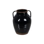   Váza Fekete Vas 18,5 x 18,5 x 22 cm MOST 25005 HELYETT 16039 Ft-ért!