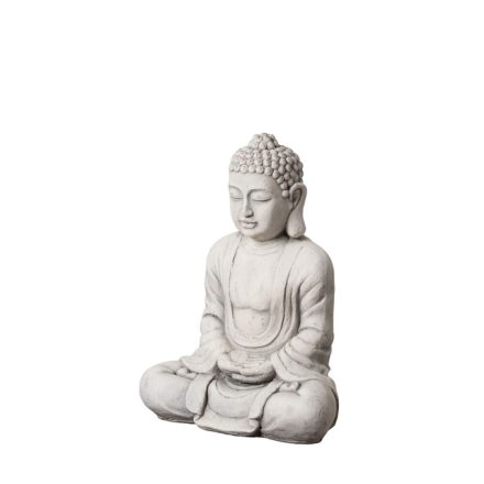 Szobor Buddha Szürke Etnikai 44 x 27 x 58 cm MOST 56692 HELYETT 41694 Ft-ért!