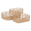 Kosár Szett Természetes Gyanta 40 x 30 x 13 cm (3 Darabok) MOST 35964 HELYETT 22596 Ft-ért!