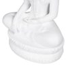 Dekoratív Figura Fehér Buddha 19,2 x 12 x 32,5 cm MOST 26583 HELYETT 17048 Ft-ért!