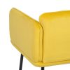 Karosszék Sárga Fekete 100 % poliészter 76 x 64 x 77 cm MOST 286943 HELYETT 96724 Ft-ért!