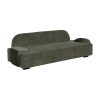 Kanapé Zöld Fa Foam 222 x 92 x 70 cm MOST 1229754 HELYETT 746168 Ft-ért!