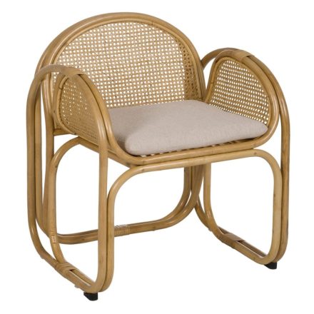 Karosszék Természetes Rattan 63,5 x 58 x 77 cm MOST 200318 HELYETT 121543 Ft-ért!