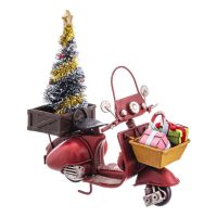   Karácsonyfagömb Piros Többszínű Motor 11,7 X 5,5 X 12 CM MOST 13581 HELYETT 8127 Ft-ért!