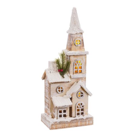 Tartozékok karácsonyi betlehemhez Természetes Templom 18 x 12 x 46 cm MOST 23149 HELYETT 14849 Ft-ért!