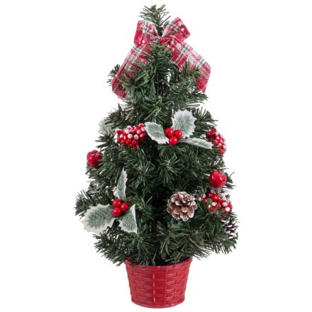 Karácsonyfa Piros Zöld PVC Ananász 26 x 26 x 50 cm MOST 13326 HELYETT 7978 Ft-ért!