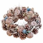   Adventi koszorú Kék Fehér Ananász 30 x 8 x 30 cm MOST 17124 HELYETT 10252 Ft-ért!