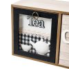 Teafilter tartó Többszínű Fa Szövet Vas Polyresin Fa MDF 40 x 11 x 15 cm MOST 21099 HELYETT 12815 Ft-ért!