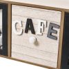 Teafilter tartó Többszínű Fa Szövet Vas Polyresin Fa MDF 40 x 11 x 15 cm MOST 21099 HELYETT 12815 Ft-ért!