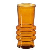   Váza Narancszín újrahasznosított üveg 13 x 13 x 25 cm MOST 14533 HELYETT 8698 Ft-ért!