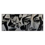   Kép Fehér Fekete 125 x 3 x 50 cm MOST 168376 HELYETT 126711 Ft-ért!