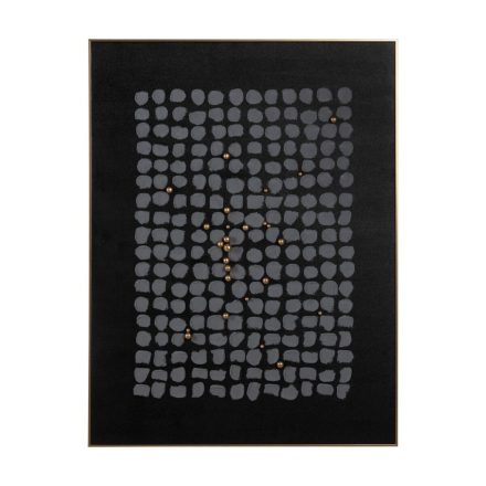 Kép Fekete Szürke Absztrakt 90 x 3,5 x 120 cm MOST 115929 HELYETT 87241 Ft-ért!