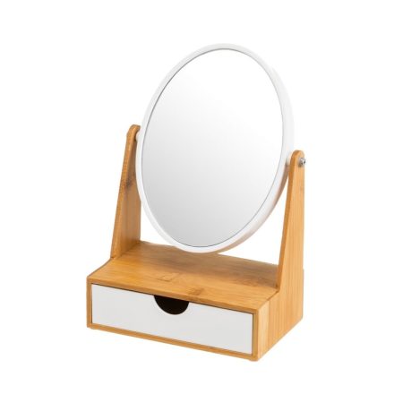 Nagyítós Tükröt Fehér Természetes Bambusz Kristály polisztirén 17 x 10 x 25 cm MOST 16366 HELYETT 9797 Ft-ért!