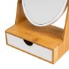 Nagyítós Tükröt Fehér Természetes Bambusz Kristály polisztirén 17 x 10 x 25 cm MOST 16366 HELYETT 9797 Ft-ért!