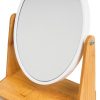 Nagyítós Tükröt Fehér Természetes Bambusz Kristály polisztirén 17 x 10 x 25 cm MOST 16366 HELYETT 9797 Ft-ért!