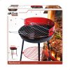 Hordozható grill Aktive Fa Vas Ø 38 cm 37 x 61 x 45 cm (6 egység) Piros MOST 101861 HELYETT 61107 Ft-ért!