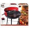 Hordozható grill Aktive Fa Vas 37,5 x 70 x 38,5 cm (4 egység) Piros MOST 77188 HELYETT 38941 Ft-ért!