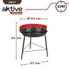 Hordozható grill Aktive Vas Műanyag 37 x 44 x 33 cm (6 egység) Piros MOST 92580 HELYETT 52996 Ft-ért!