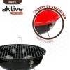 Hordozható grill Aktive Zománcozott fém Ø 36 cm 36 x 44 x 36 cm (4 egység) Piros MOST 86469 HELYETT 48192 Ft-ért!